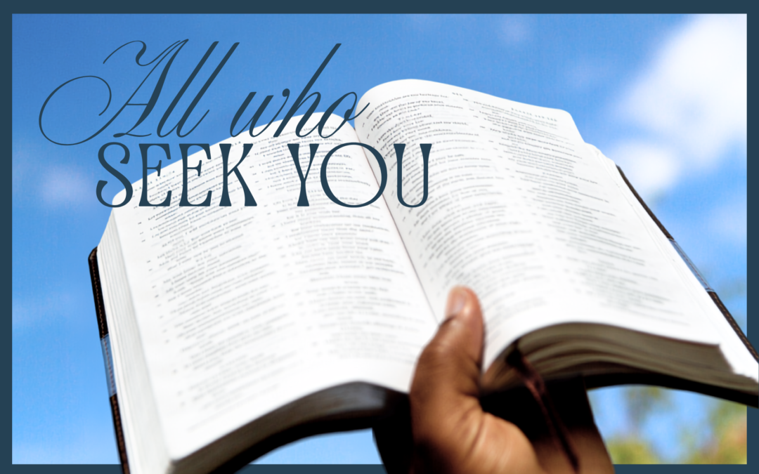 ALL WHO SEEK YOU